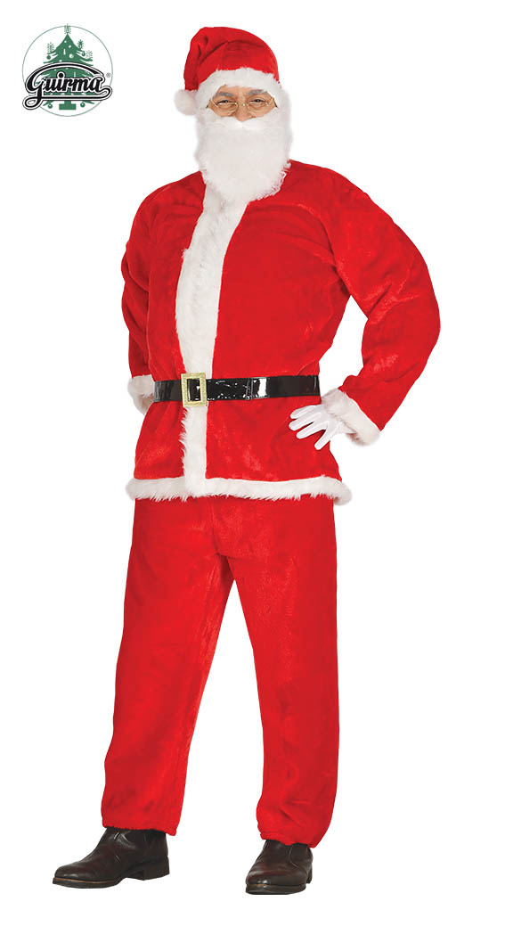Kerstman Kostuum Fluweel Dallas afbeelding