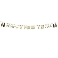 Letterslinger 'Happy New Year' met tassels (3m)