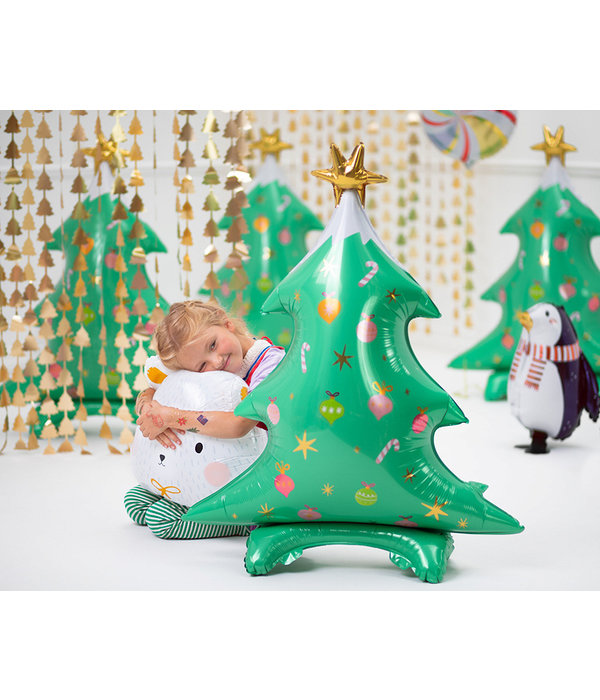 Folieballon Kerstboom Staand (78x94cm)