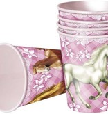Feestbekers met Paarden 25cl - (8st)