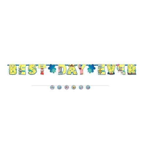 Letterbanner 'Best Day Ever' Spongebob