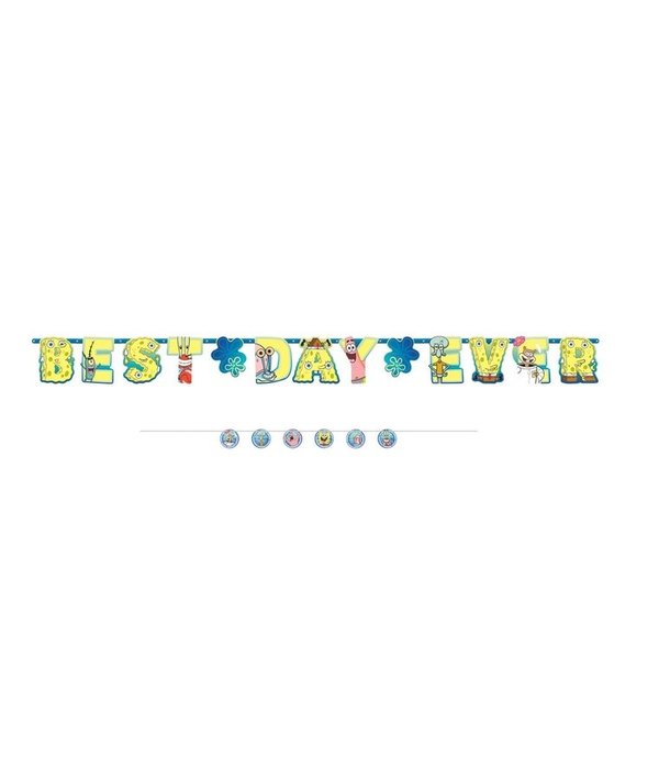 Letterbanner 'Best Day Ever' Spongebob
