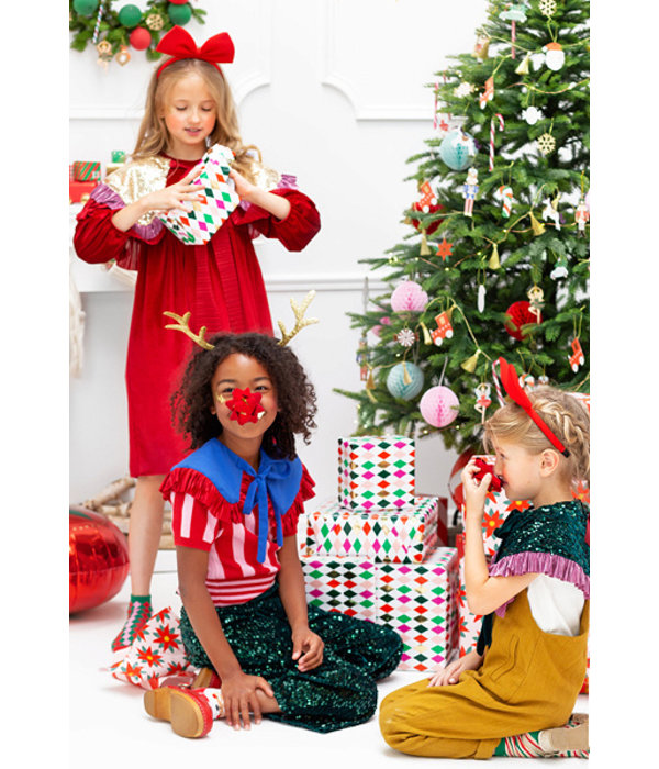 Cadeaupapier Ruit Gekleurd