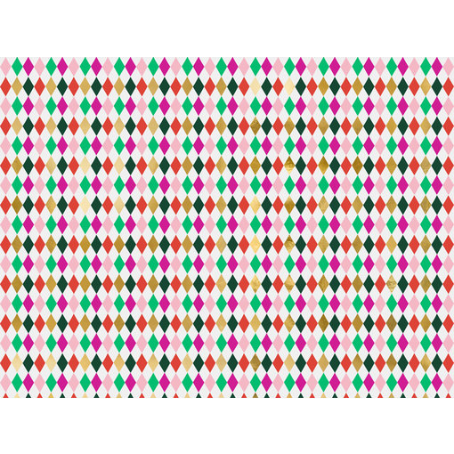 Cadeaupapier Ruit Gekleurd