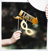 Photo Booth Props Party Goud