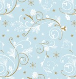 Cadeaupapier Wintertakjes Lichtblauw