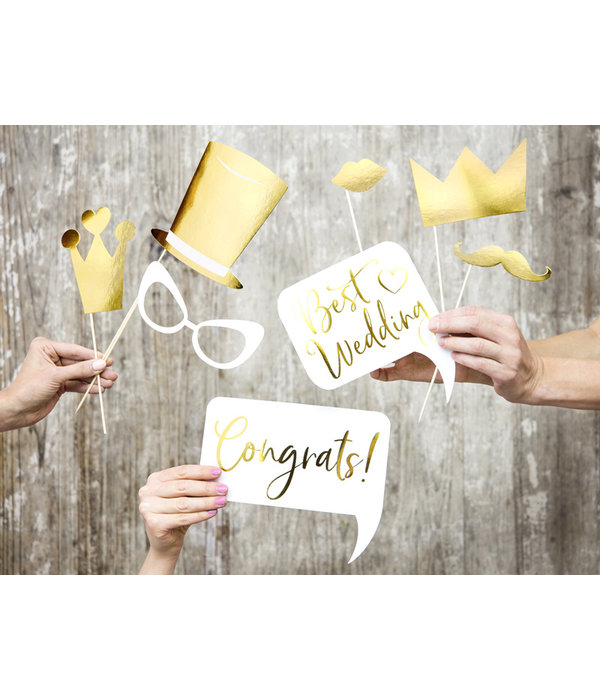 Photo Booth Trouwfoto Props (10st)