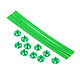 Ballonstokjes met Houders Groen (10st)
