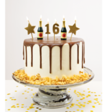 Taartkaarsjes Set 16 Jaar (6st)