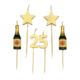 Taartkaarsjes Set 25 Jaar (6st)