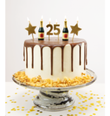 Taartkaarsjes Set 25 Jaar (6st)