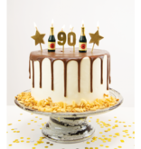 Taartkaarsjes Set 90 Jaar (6st)