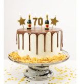 Taartkaarsjes Set 70 Jaar (6st)