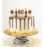 Taartkaarsjes Set 60 Jaar (6st)