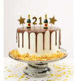 Taartkaarsjes Set 21 Jaar (6st)
