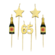 Taartkaarsjes Set 65 Jaar (6st)