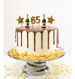 Taartkaarsjes Set 65 Jaar (6st)