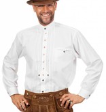 Tiroler blouse man wit