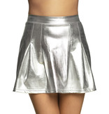 Minirokje Shiny Zilver