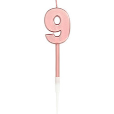 Cijferkaars 9 Metallic Roségoud