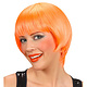 Pruik rave neon oranje