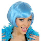 Pruik Valentina lichtblauw