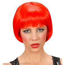 Pruik rave rood
