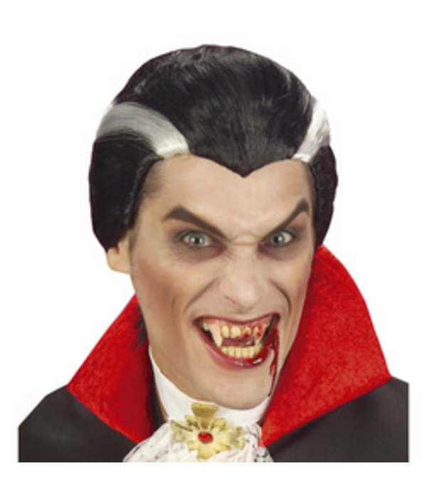 Pruik Vampier kort
