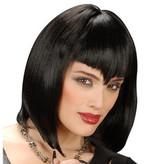 Pruik Gothic Vamp zwart