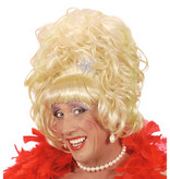 Pruik drag queen blond