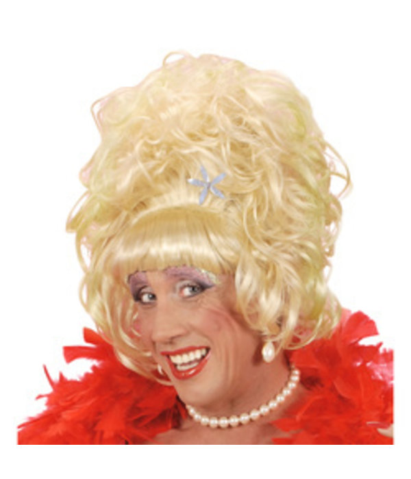 Pruik drag queen blond