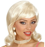 Pruik 50's Blond Flip