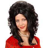 Pruik Catherine zwart
