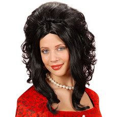 Pruik Catherine zwart