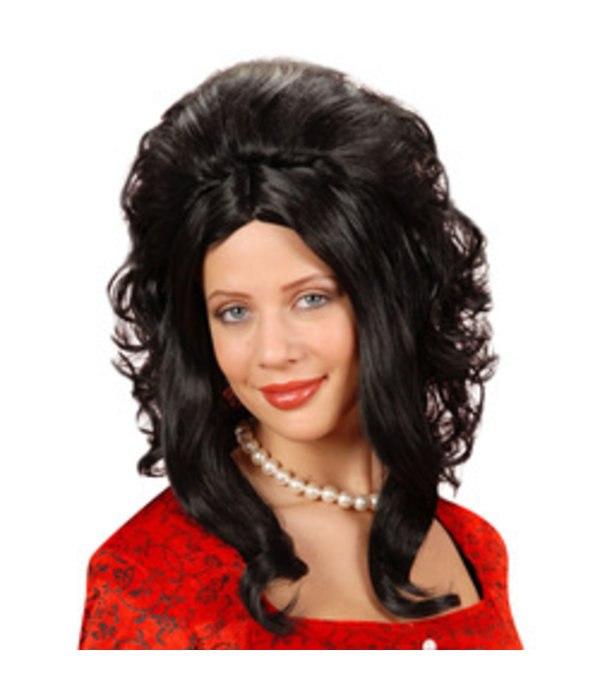 Pruik Catherine zwart