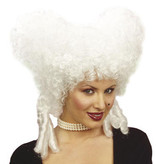 Pruik Barok vrouw wit