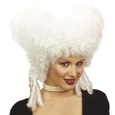Pruik Barok vrouw wit