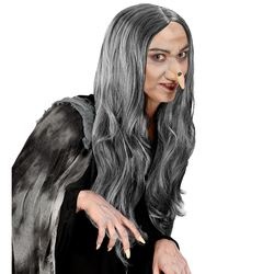 Pruik Heks Grijs afbeelding