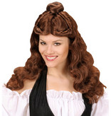 Pruik Western Belle bruin