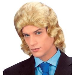 Pruik Frankie blond afbeelding