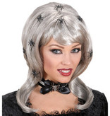 Pruik Spiderlady met spinnen