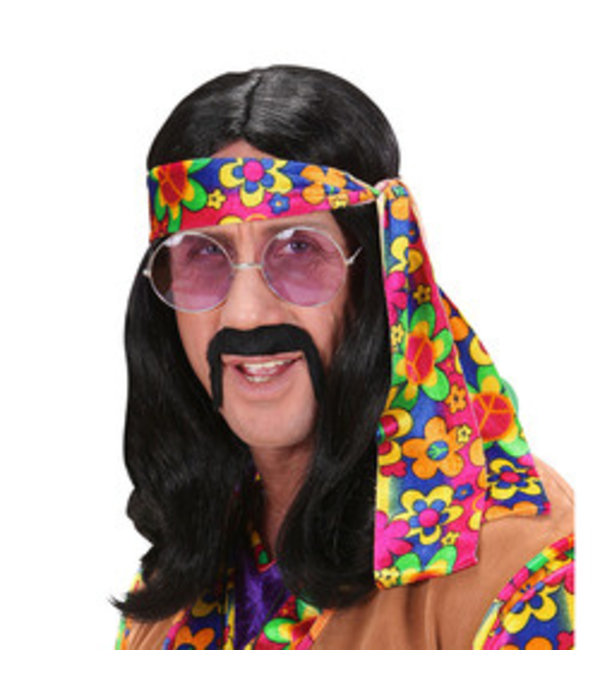 Pruik Hippie zwart Floyd