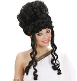 Pruik Olympische Godin zwart