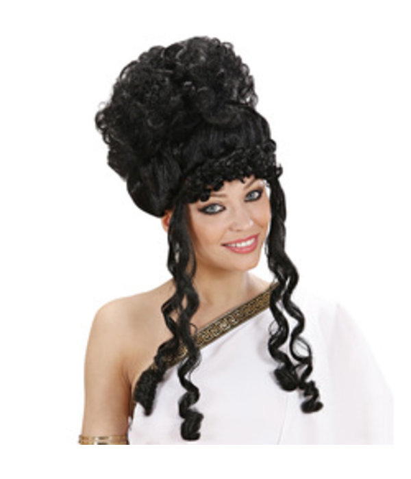 Pruik Olympische Godin zwart