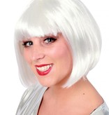 Pruik sensation bobline wit