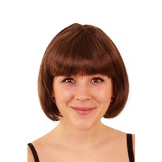 Pruik sensation bobline bruin