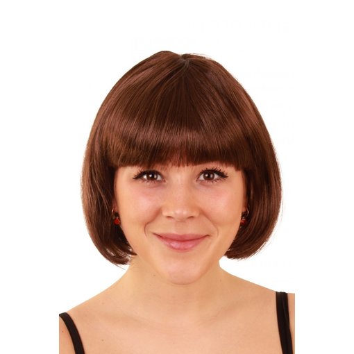 Pruik sensation bobline bruin