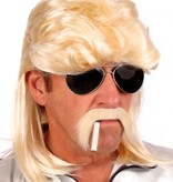 Pruik Aso Jeffrey blond