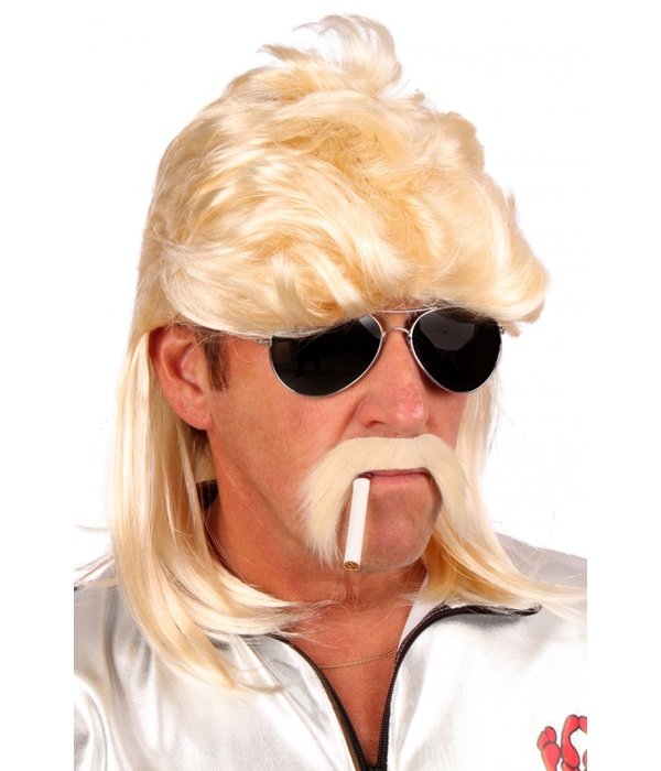 Pruik Aso Jeffrey blond