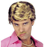 Pruik playboy met snor